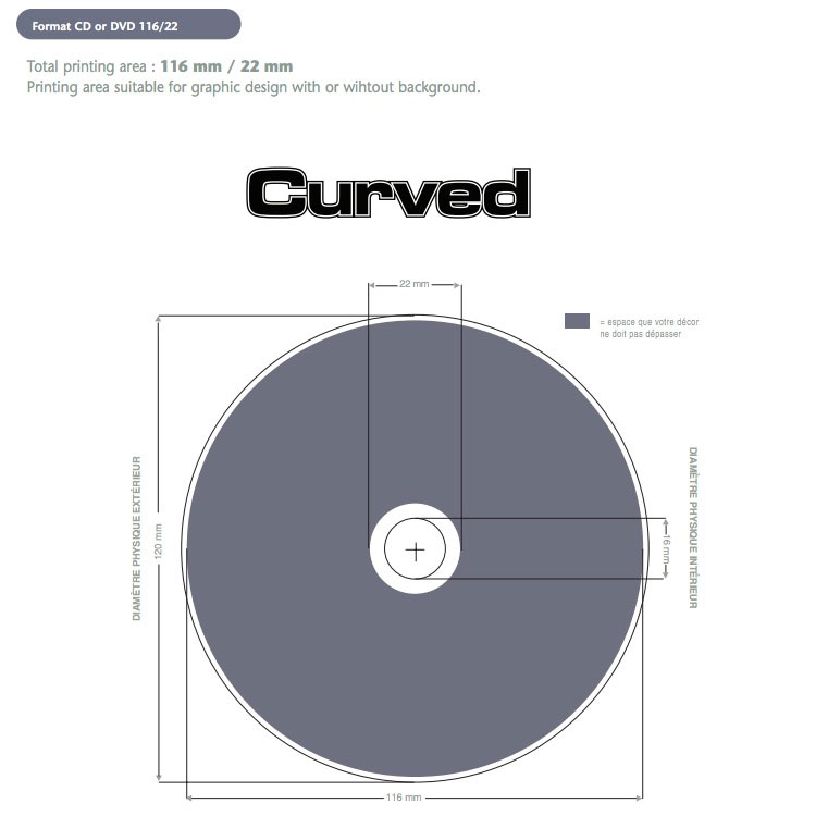 Artwork Templates - Curved Pressings